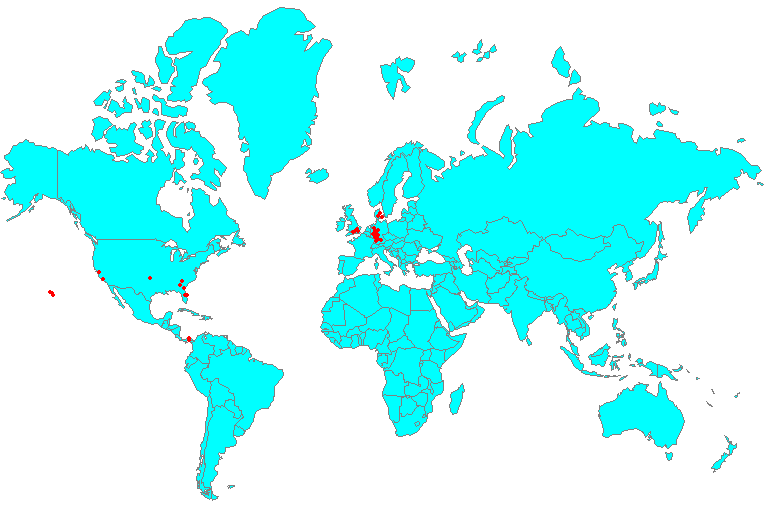 Where I've been in 'My Travels'